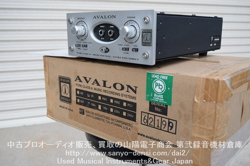 中古 AVALON DESIGN U5 DI/プリアンプ レコーディング機材】 マイク 