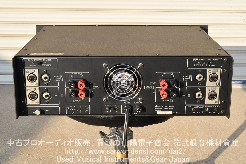 中古パワーアンプ dbx 4320 　4ch 全国通信販売