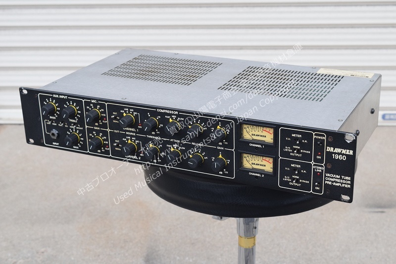 中古音響機材 DRAWMER 1960 真空管マイクプリ/コンプレッサー 山陽電子