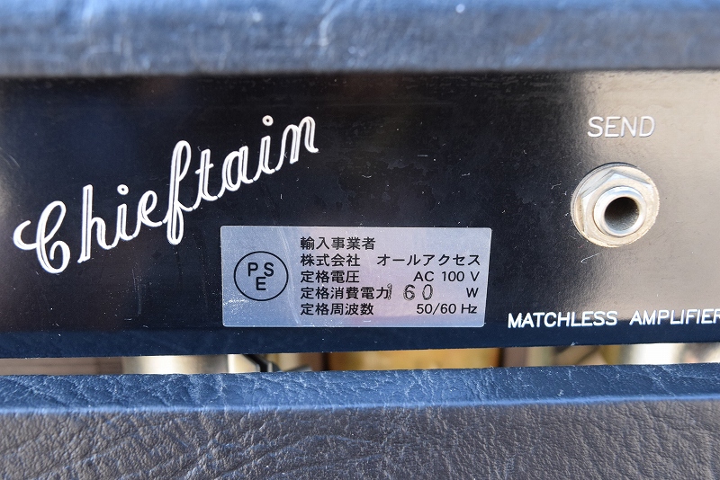 �y���Ô̔��@�M�^�[�A���v�z MATCHLESS CHIEFTAIN�@���Êy��@�}�b�`���X
