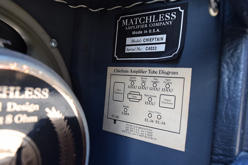 【中古販売　ギターアンプ】 MATCHLESS CHIEFTAIN　中古楽器