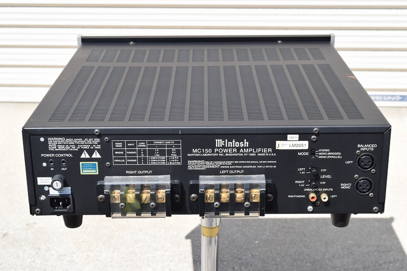 McIntosh (マッキントッシュ) MC-150 ｜中古パワーアンプ 山陽