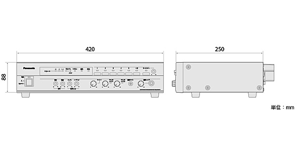 PANASONIC WA-HA061 60W 在庫あり 卓上型デジタルアンプ 山陽電子商会