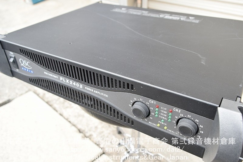 中古音響機材】 QSC AUDIO PLX2402 PA パワーアンプ 通信販売