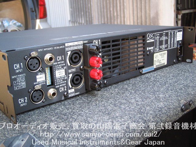 中古音響機材】 QSC AUDIO PLX3402 PA パワーアンプ 通信販売