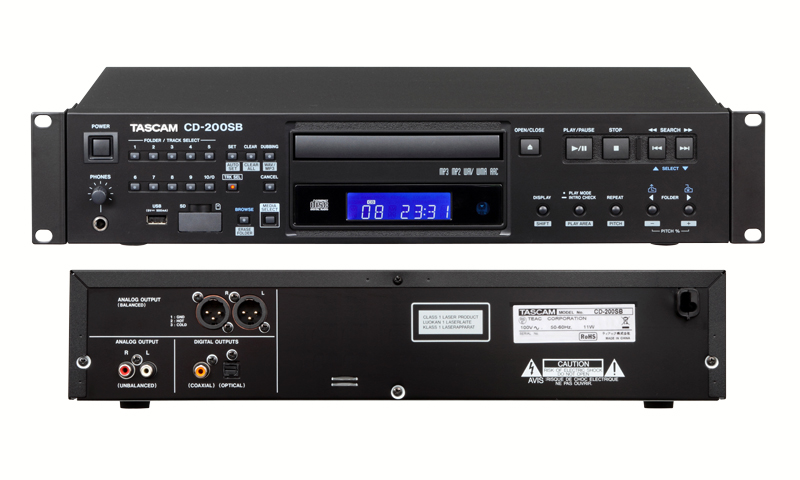 TASCAM CD-200SB SD/SDHC/USB CD　全国通信販売　山陽電子商会 第弐録音機材倉庫