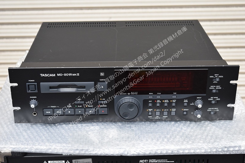 TASCAM MD-801Rmk2 業務用ＭＤレコーダー｜中古 山陽電子商会 第弐録音