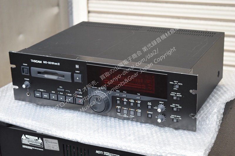 TASCAM MD-801Rmk2 業務用ＭＤレコーダー｜中古 山陽電子商会 第弐録音