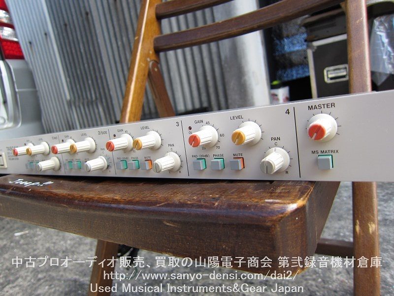 中古音響機材 TASCAM MX-4 4ch マイクプリアンプ 通信販売
