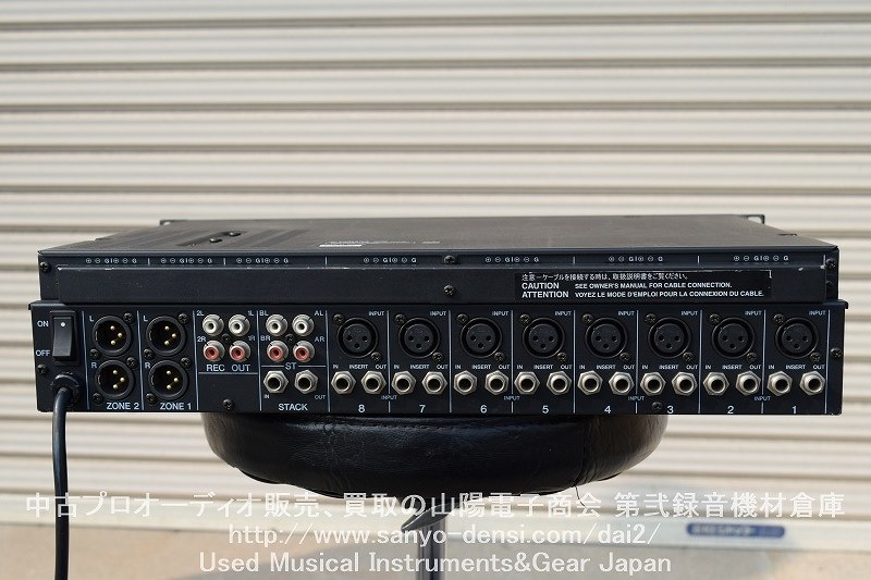 中古　YAMAHA MV800 8chアナログミキサー、コンプレッサー/ダッカー機能付き。全国通信販売。