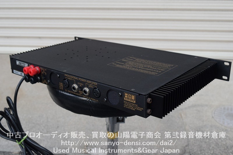 中古音響機材 BGW MODEL200 100Wパワーアンプ 1U】山陽電子商会 第弐