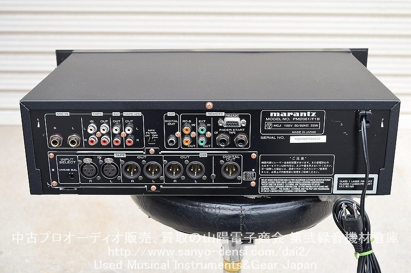 中古音響機器 MARANTZ PMD351/F1B CD/カセットデッキ】山陽電子商会 第