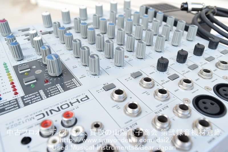 中古音響機器 PHONIC MU1202X 6ch コンアpクトミキサー】 山陽