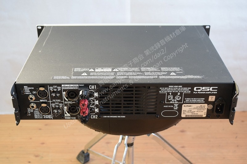 QSC PLX3602 中古音響機材 パワーアンプ 山陽電子商会　第弐録音機材倉庫