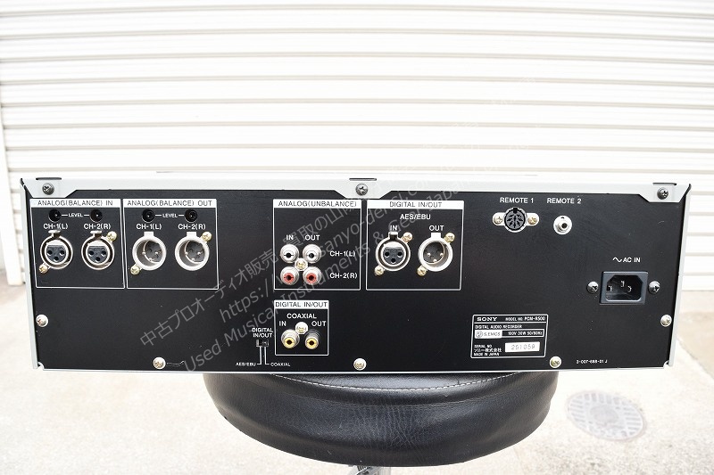 中古機材 SONY PCM-R500 】 業務用DATプレーヤー 山陽電子商会 第弐