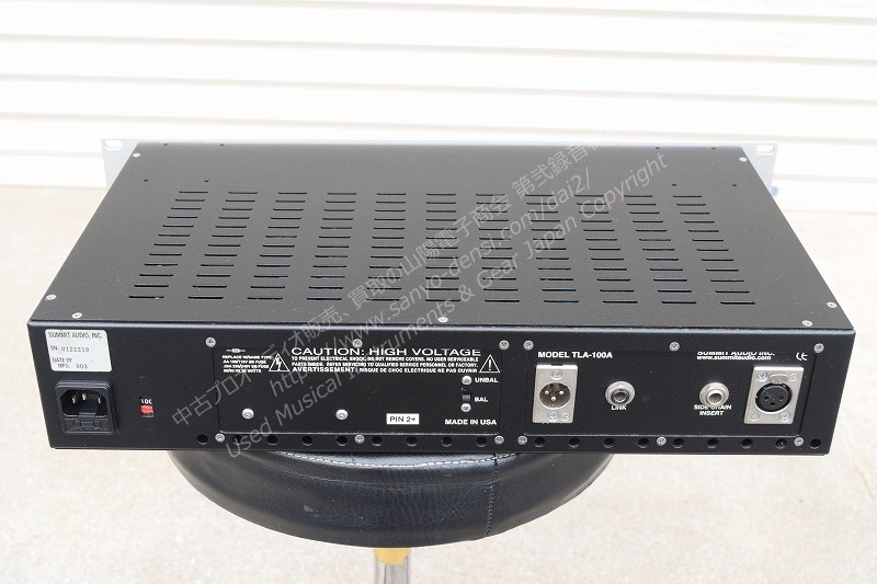 マイクプリ/コンプ SUMMIT AUDIO TLA-100A コンプ 中古レコーディング機材 山陽電子商会 第弐録音機材倉庫
