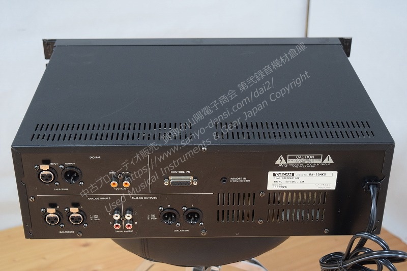 中古音響機器　TASCAM DA30mk2 DAT 中古DAT 全国通信販売